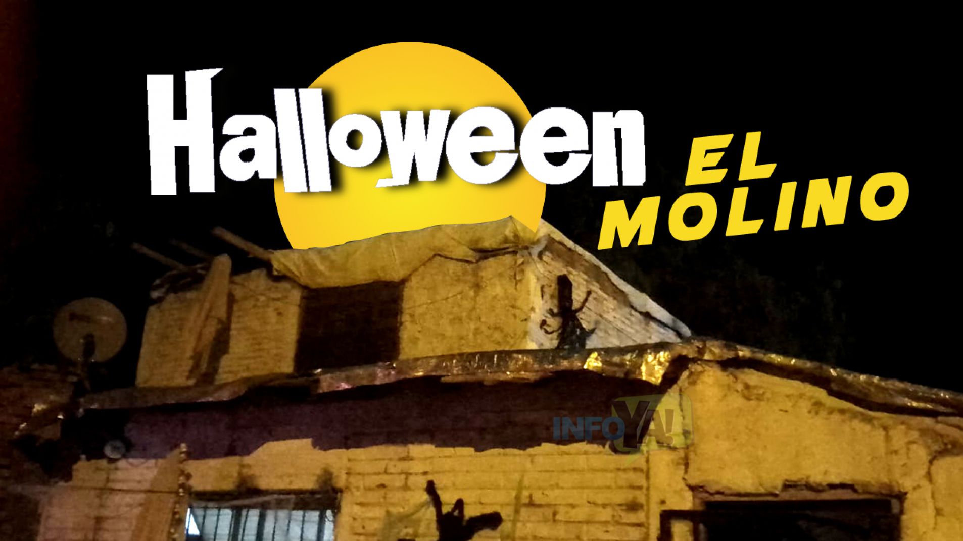 Halloween: adornaron la casa y darán caramelos a los que vayan disfrazados